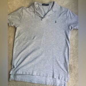 POLO Ralph Lauren  Polo shirt. Sz M, gray on gray.